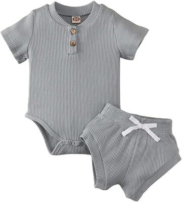 Toddler Unisex Solid Outfit Set